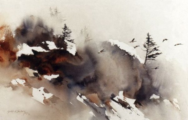 Мортен Солберг акварель