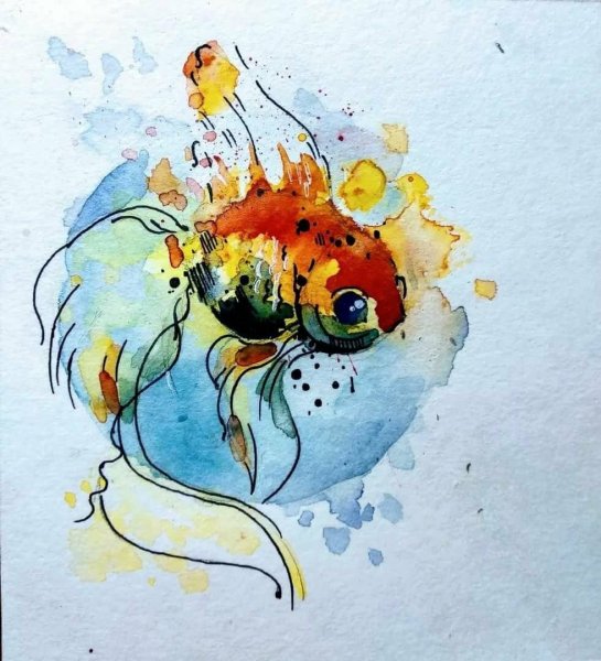 Рисунки акварелью