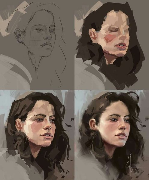 Портрет от пятна