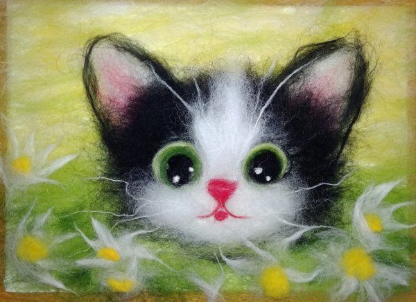 Картины из шерсти