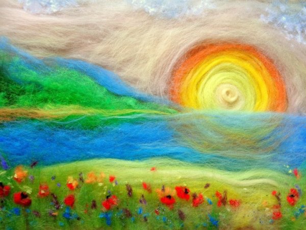 Вальдорфская шерстяная живопись