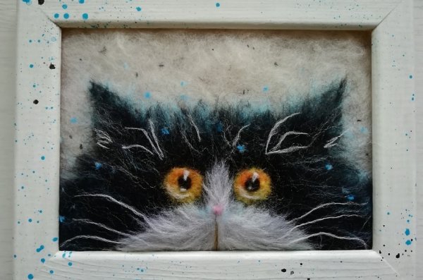 Рамка из шерсти