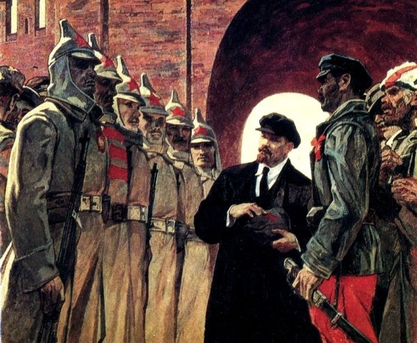 Ленин Троцкий картина революция