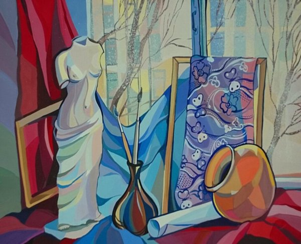 Декоративная живопись натюрморт стилизация натюрморт