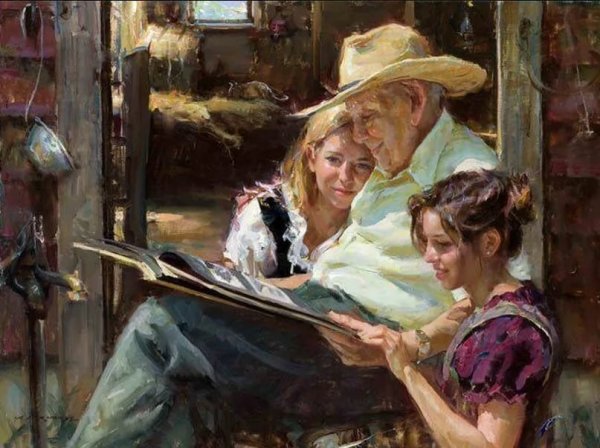 Художник Дэниел Герхардс картина чтение