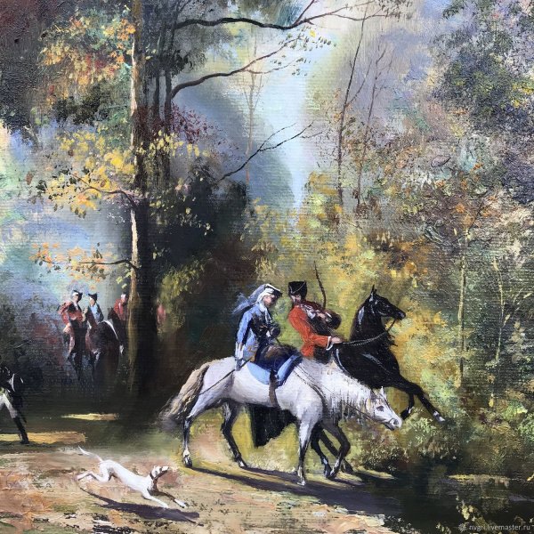 Сцены охоты в живописи русских художников