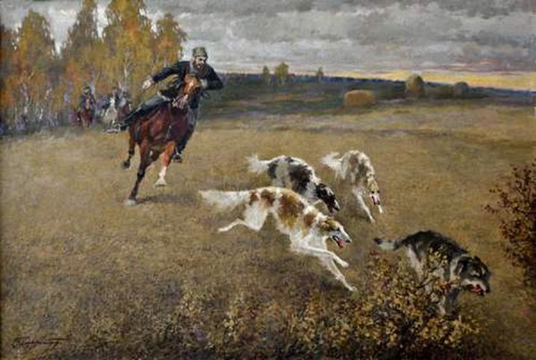 Псовая охота живопись 19 века