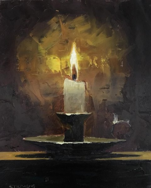 Горящая свеча в живописи