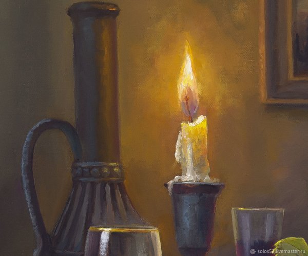 Горящая свеча в живописи