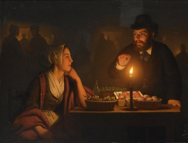 Петрус Ван Шендель фантазия при свечах