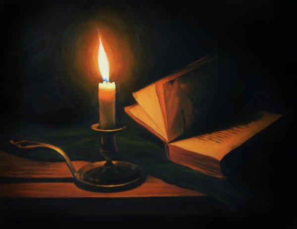 Горящая свеча в живописи
