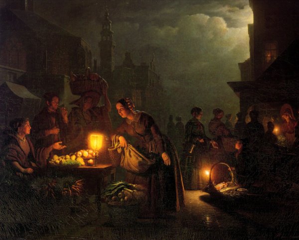 Художник Petrus van Schendel 1806 1870