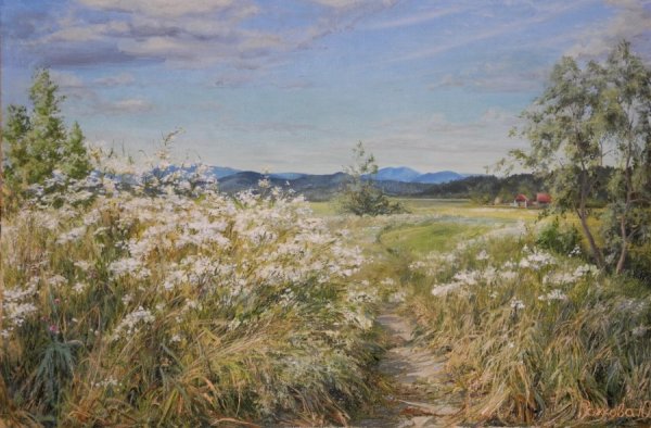 Высокая линия горизонта в живописи