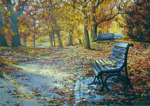 Осень маслом