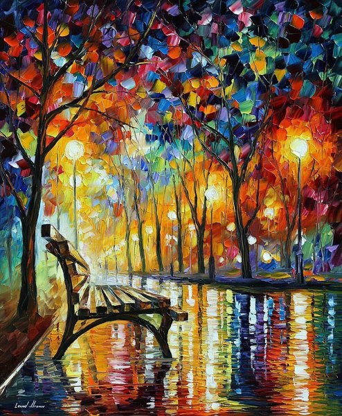 Осенний парк художник Станислав Брусилов