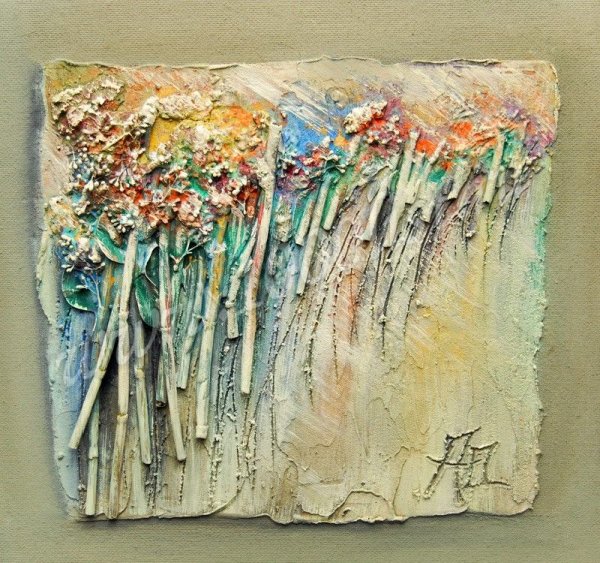 Поталь и текстурная паста