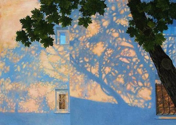 Тени от деревьев в живописи