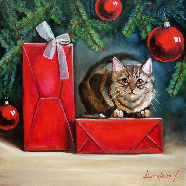 Картины известных художников новый год