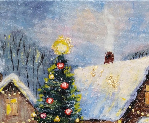 Живопись Татьяна Чепкасова новый год