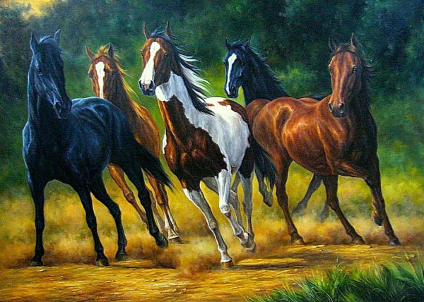 Кони в живописи