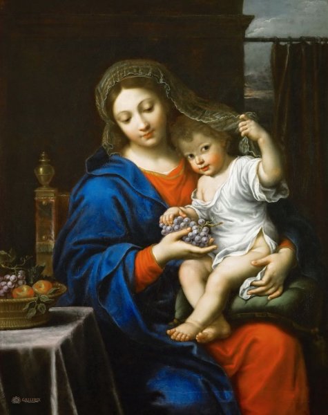 Пьер Миньяр Мадонна с младенцем