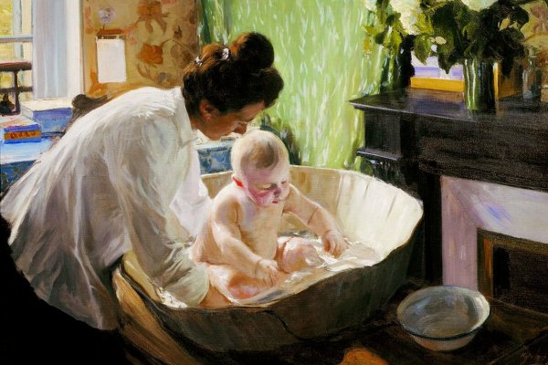 Лебаск Motherhood, Madame Lebasque and her children, 1905