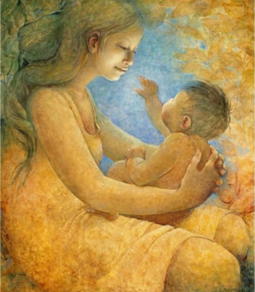 Борис Григорьев. «Материнство