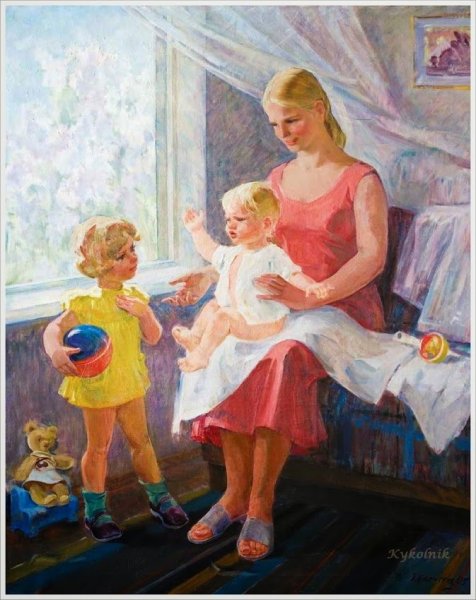 Репродукций «мать и дитя» Венецианов