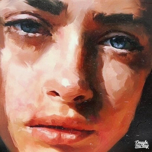 Лицо человека маслом