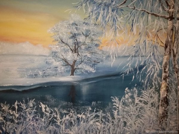 Ольга Базанова зимний пейзаж