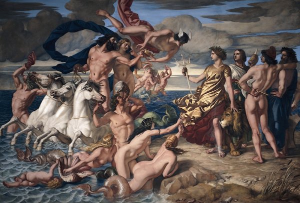 Александр Шарль Гильмо — Афродита и Арес, обнаруженные Гефестом