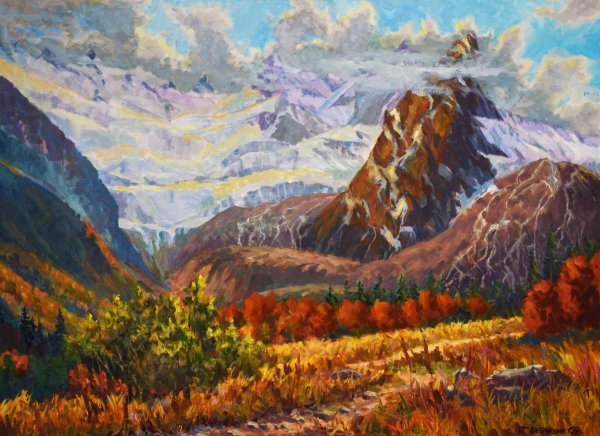 Осень в горах Кавказа в картинах художников