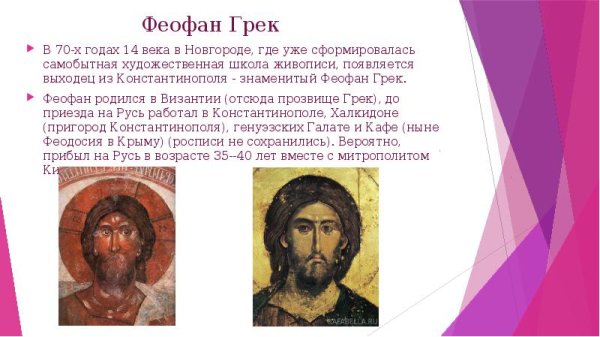Феофан Грек Дионисий Андрей рублёв