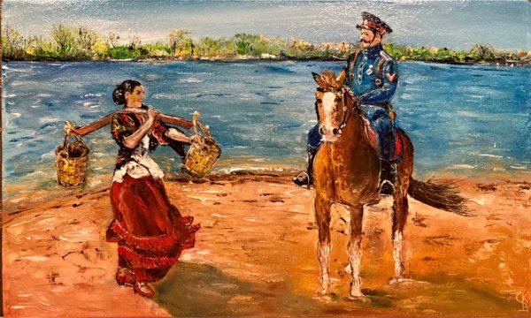 Григорий и Аксинья картина