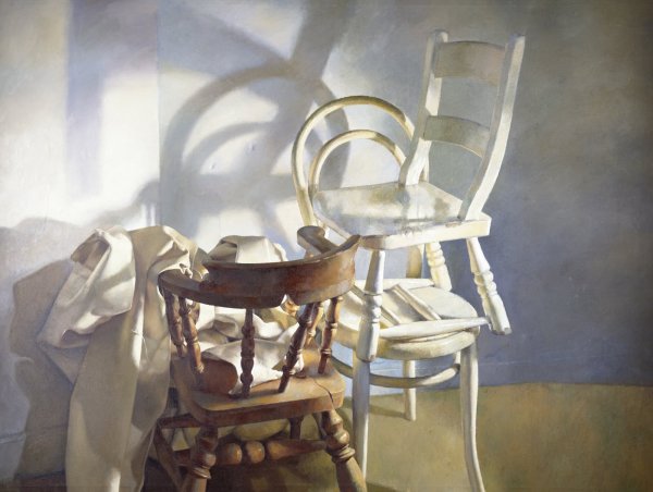 Натюрморт стул в цвете