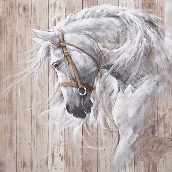 Лошадь акрилом на холсте