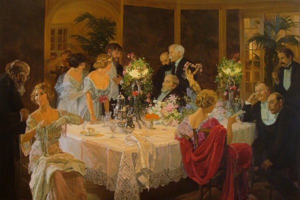 Застолье картины художников