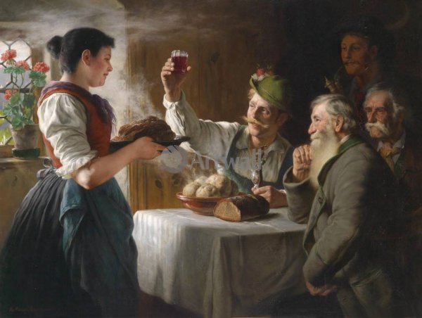 Застолье картины художников