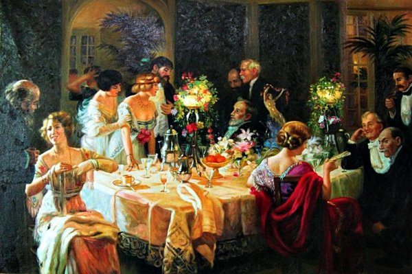 Жюль Александр Грюн the dinner Party