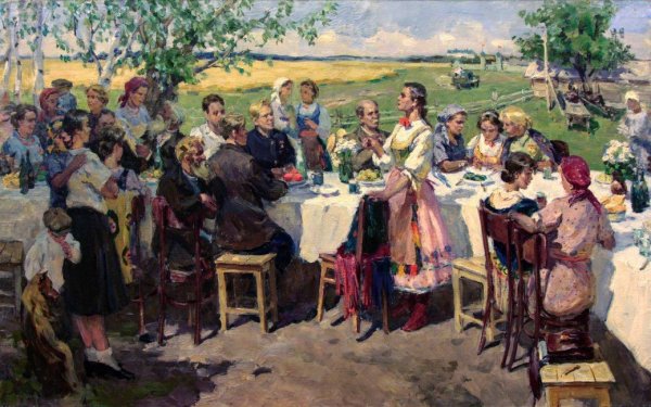 Застолье в Советской живописи