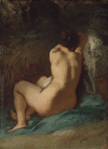 Жан Батист Камиль коро полулежащая нимфа