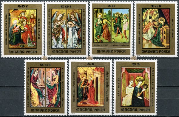 Почтовые марки Венгрии живопись