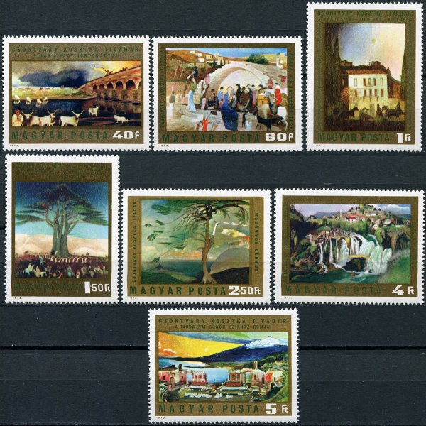 Почтовые марки Венгрии живопись