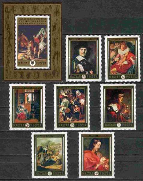 Марки картины макет