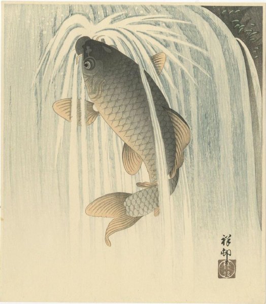 Японский Карп гравюра