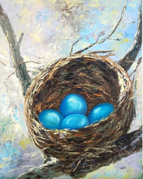 Гнездо живопись