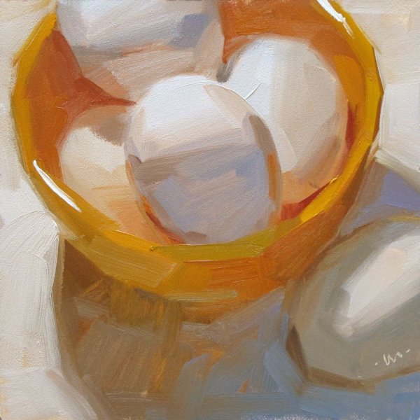 Креативный натюрморт с яйцами