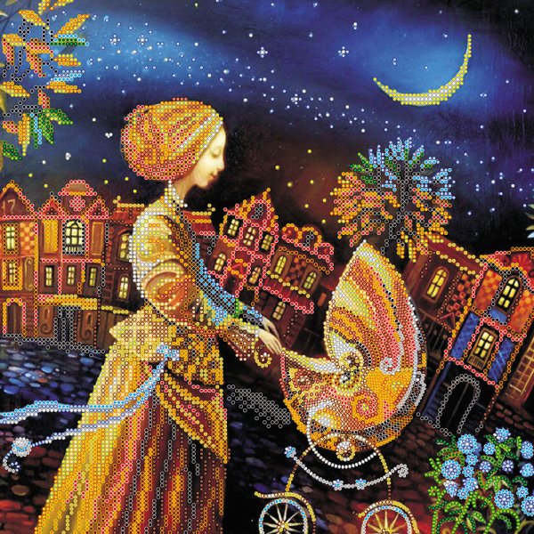 Абрис арт золото ночи