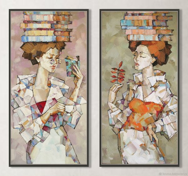 Диптих маслом