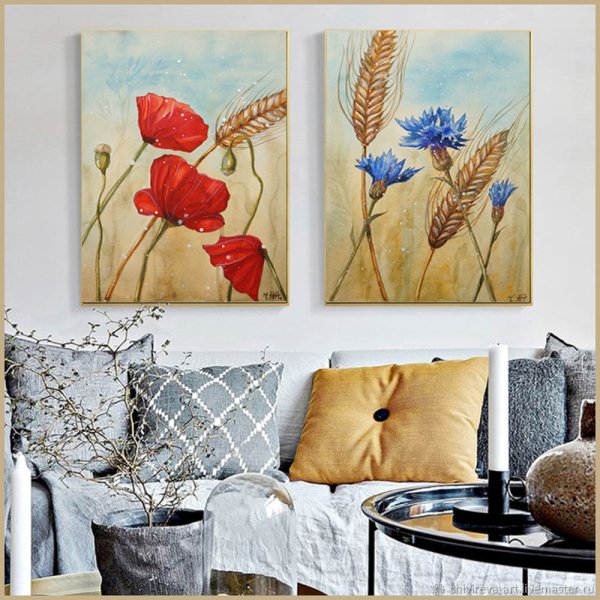 Триптих диптих листья